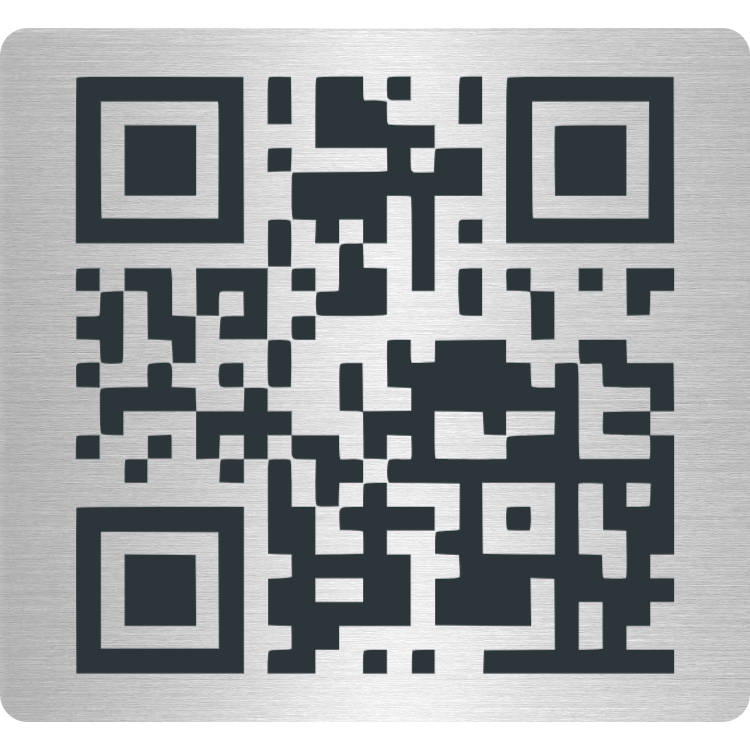 Aluminium-Gedenkplatte Klassisch