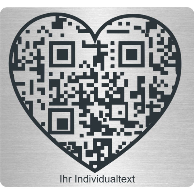 Aluminium-Gedenkplatte mit Individualtext